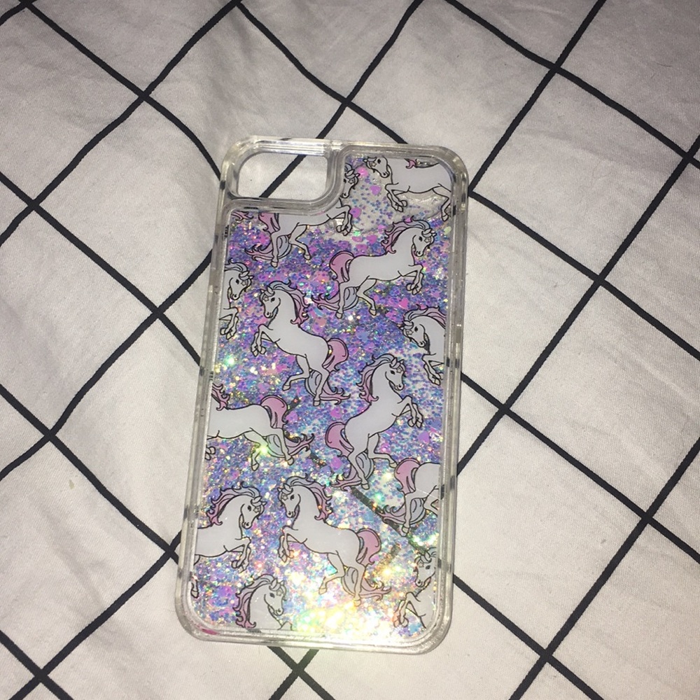 Unicorn glitter case